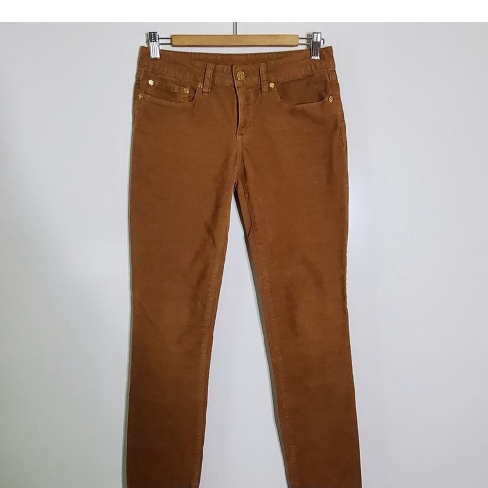 Tory Burch Cognac Corduroy Trousers, size 27